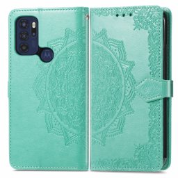 ART Pénztárca borító Motorola Moto G60s ORNAMENT zöld