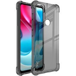 IMAK Védő szilikon borítás + fólia Motorola Moto G60s fekete
