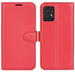 LITCHI Védőburkolat Realme 8i vörös
