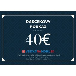 AJÁNDÉKUTALVÉNY - ÉRTÉKE 40 €