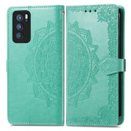 ART Pénztárca terasz Oppo Reno6 Pro 5G (MediaTek) ORNAMENT zöld