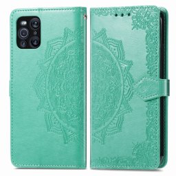 ART Wallet Cover Oppo Find X3 Pro 5G ORNAMENT zöld