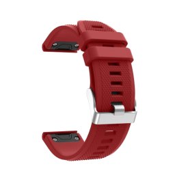 Szilikon pánt Garmin Fenix 5/6/6 Pro vörös