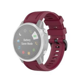 SZILIKON Szíj Garmin Fenix 6S / 6S Pro / 6S Zafír bordó