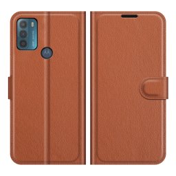 LITCHI Motorola Moto G50 védőburkolat barna