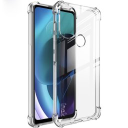 IMAK Védő szilikon borítás + fólia Motorola Moto G71 5G átlátszó