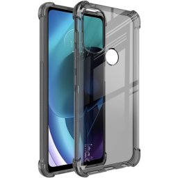 IMAK Szilikon védőburkolat + fólia Motorola Moto G71 5G fekete