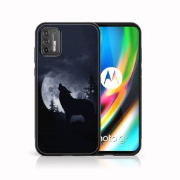 PROTEMIO MY ART szilikon borítás Motorola Moto G9 Plus WOLF (044)