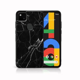 PROTEMIO MY ART szilikon borító Google Pixel 4a BLACK MARBLE (142)
