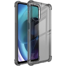 IMAK Szilikon védőburkolat + fólia Motorola Moto G51 5G fekete
