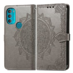 Pénztárcahuzat Motorola Moto ART 5G ORNAMENT szürke
