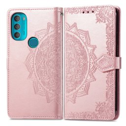 Pénztárcahuzat Motorola Moto ART 5G ORNAMENT rózsaszín