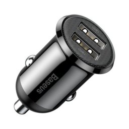 BASEUS GRAIN PRO Autós töltő 2x USB fekete