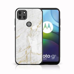 PROTEMIO MY ART szilikon borítás Motorola Moto G9 Power WHITE STONE (011)