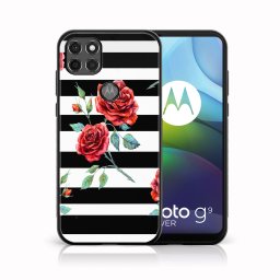 PROTEMIO MY ART szilikon burkolat Motorola Moto G9 Power BLACK - WHITE (034)