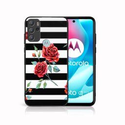 PROTEMIO MY ART szilikon borítás Motorola Moto G60s BLACK - WHITE (034)