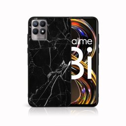 PROTEMIO MY ART Szilikon huzat Realme 8i BLACK MARBLE (142)