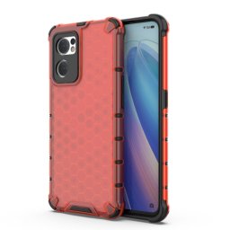 HONEYCOMB Védőburkolat Oppo Reno7 5G piros