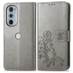 ART Pénztárca borító Motorola Edge 30 Pro FLOWERS szürke