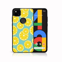 PROTEMIO MY ART szilikon borító a Google Pixel 4a LEMON (121) telefonhoz