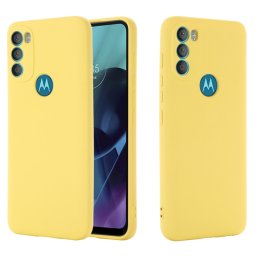 RUBBER Védőburkolat Motorola Moto G71 5G sárga
