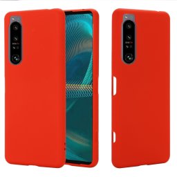 RUBBER Védőburkolat Sony Xperia 1 IV 5G piros