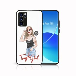 PROTEMIO MY ART szilikon borító Oppo Reno6 Pro 5G TOUGH GIRL (131)