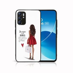 PROTEMIO MY ART szilikon borító Oppo Reno6 5G RED DRESS (137)