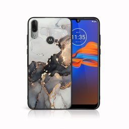 PROTEMIO MY ART szilikon borítás Motorola Moto E6 Plus GREY MARBLE (140)