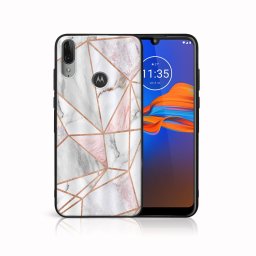 PROTEMIO MY ART szilikon borítás Motorola Moto E6 Plus PINK MARBLE (143)