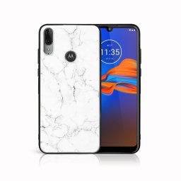 PROTEMIO MY ART szilikon borítás Motorola Moto E6 Plus WHITE MARBLE (144)