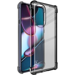 IMAK Védő szilikon borítás + fólia Motorola Edge 30 Pro fekete