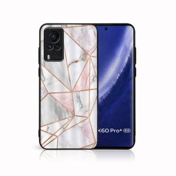 PROTEMIO MY ART Védőtok Vivo X60 Pro 5G - PINK MARBLE (143)