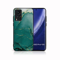 PROTEMIO MY ART Védőburkolat Vivo X60 Pro 5G -GREEN MARBLE (145)