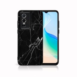 PROTEMIO MY ART Védőburkolat Vivo Y76 5G - BLACK MARBLE (142)