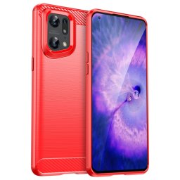 FLEXI TPU burkolat Oppo Find X5 Pro piros