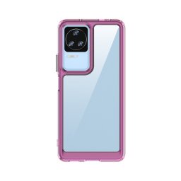 CRYSTAL Védőburkolat Xiaomi Poco F4 sötét rózsaszín