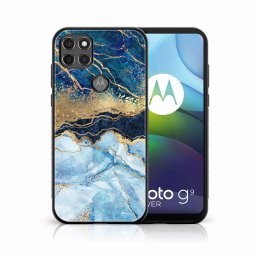 PROTEMIO MY ART Motorola Moto G9 Power védőtok – BLUE MARBLE (141)
