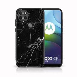 PROTEMIO MY ART Motorola Moto G9 Power védőtok – BLACK MARBLE (142)