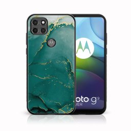 PROTEMIO MY ART Védőtok Motorola Moto G9 Power -GREEN MARBLE (145)