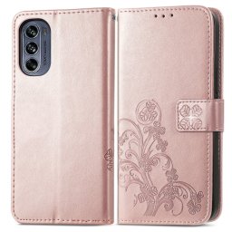 ART pénztárcavédő Motorola Moto G52 FLOWERS világos rózsaszín