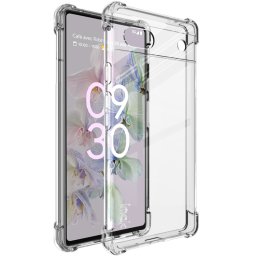 IMAK Szilikon védőburkolat + Google Pixel 6a átlátszó fólia