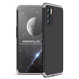 360° védőburkolat Oppo A16 / A16s fekete-ezüst