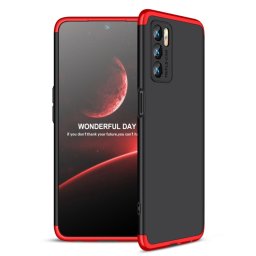 360° védőburkolat Oppo A16 / A16s fekete-piros