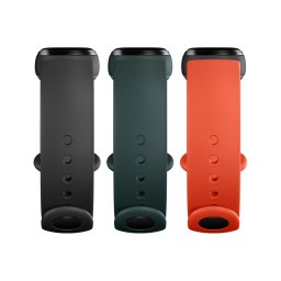 Mi Smart Band 5 Strap (3-pack) (Black, Orange, Cyan)