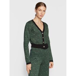 Guess Kardigán Posie W2BR55 Z2YK2 Zöld Regular Fit