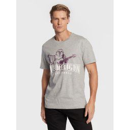 True Religion Póló Buddha Stencil 106294 Szürke Regular Fit