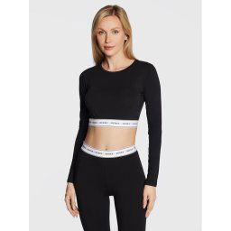 Guess Blúz Carrie O2BM10 KBBU1 Fekete Regular Fit