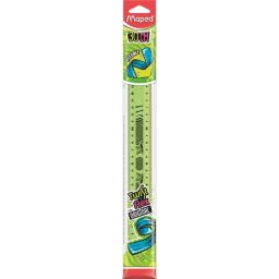 MAPED Vonalzó, műanyag, törhetetlen, 30 cm, MAPED "Twist'n Flex"
