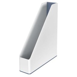 LEITZ Iratpapucs, műanyag, 73 mm, kettős színhatású, LEITZ "Wow", fehér